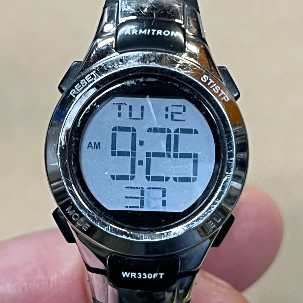 3/$25 Armitron Women's Digital Watch 45/7012 New Battery